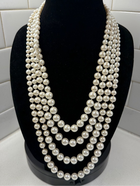 Charming Charlie Jewelry - Charming Charlie Multi-Strand Glass Pearl Necklace